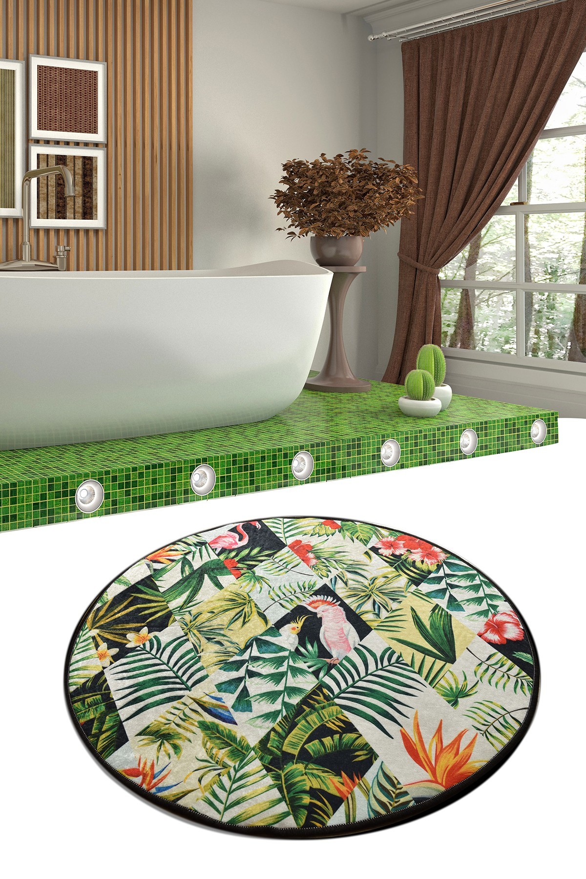 Простирка за бања L'essentiel Maison 100cm Шарена