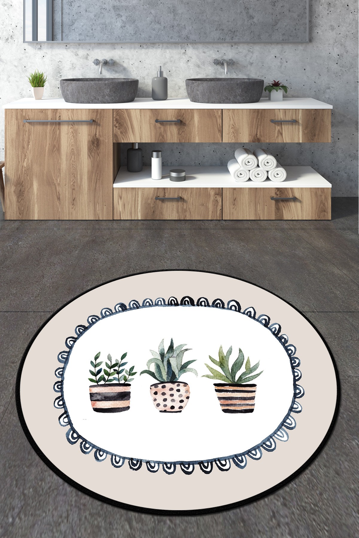 L'essentiel Maison тепих за бања 140cm Шарена