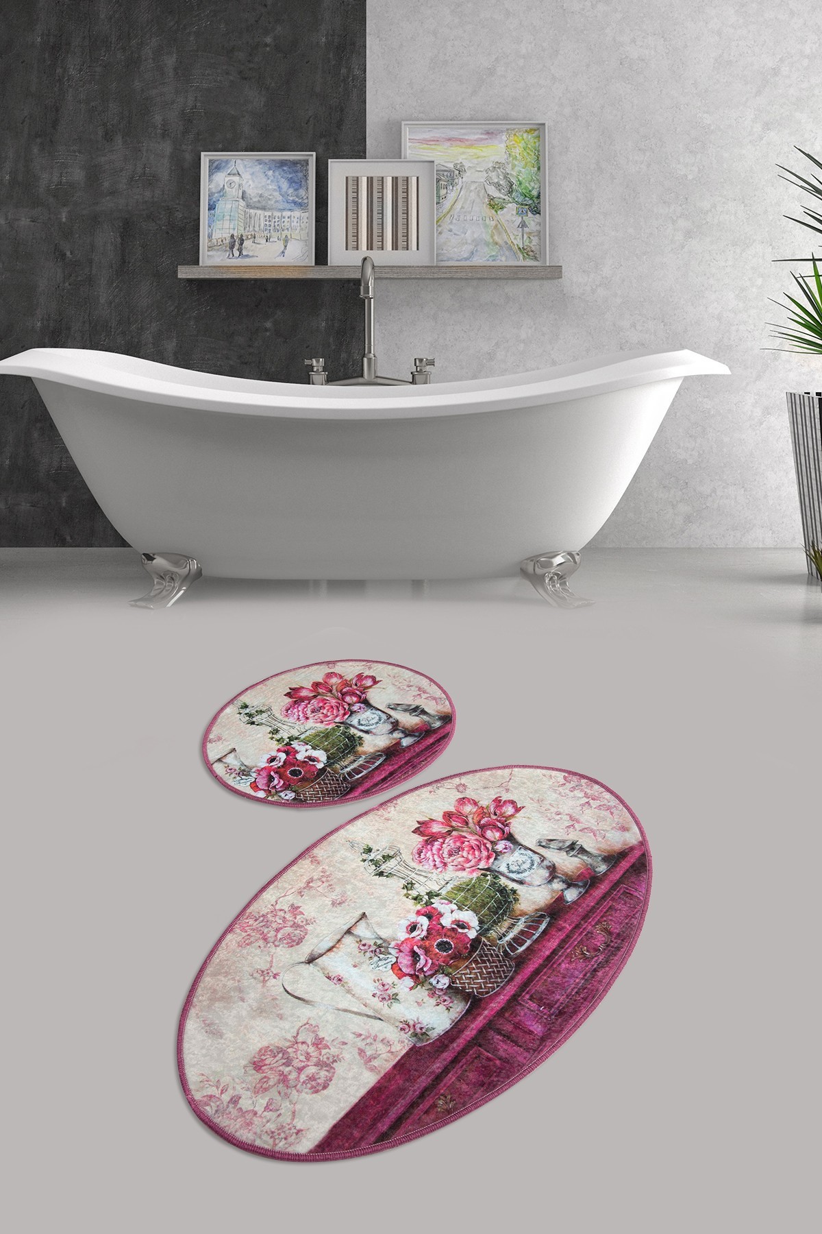 L'essentiel Maison Сет од 2 килими за бања Шарени