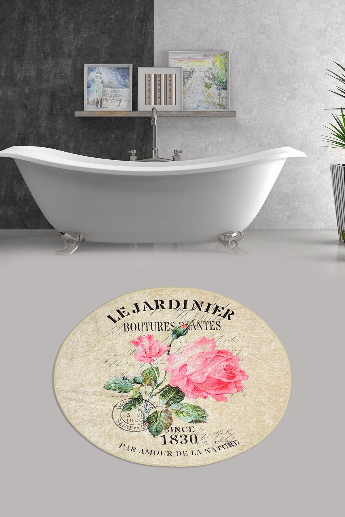 Простирка за бања L'essentiel Maison 100cm Шарена