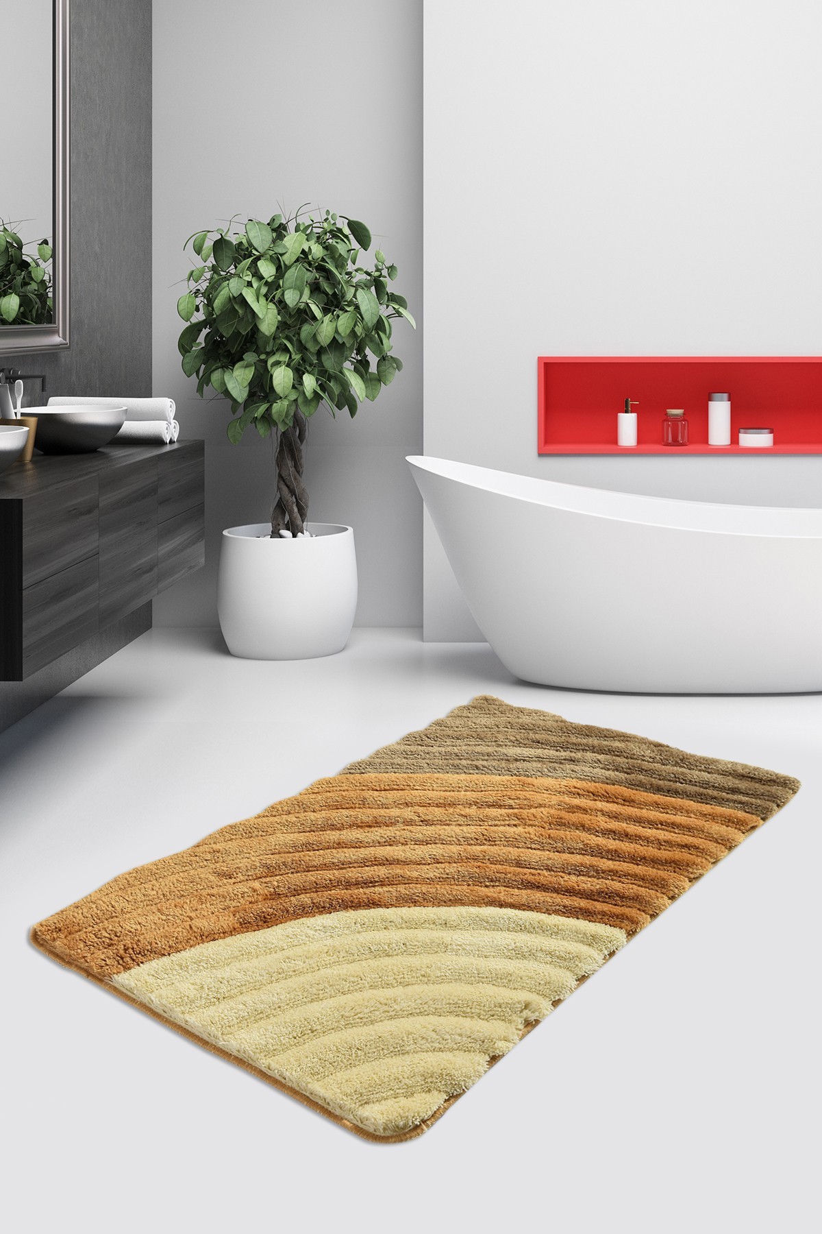 L'essentiel Maison тепих за бања 60 x 100 cm Шарена