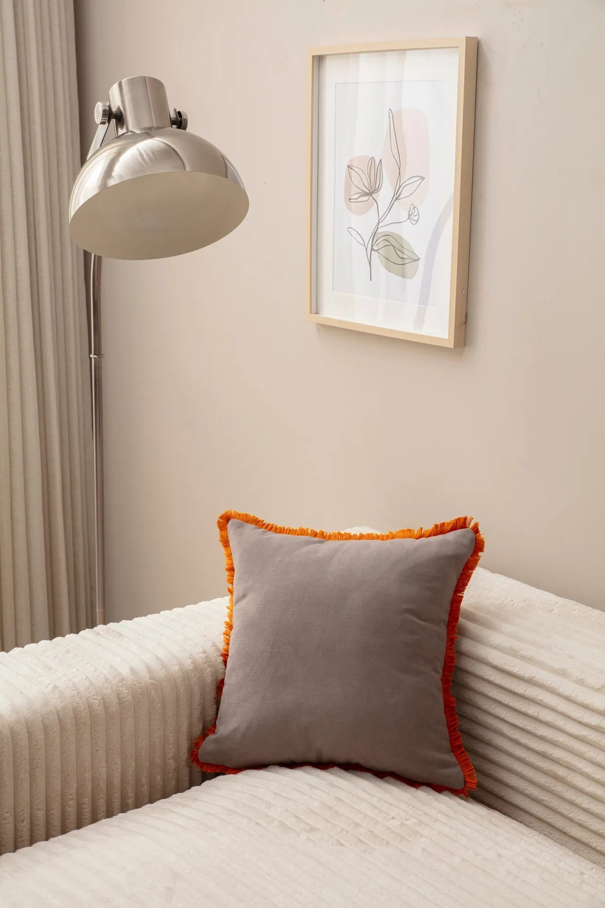 Навлака за перница Aberto Design 43x43cm сива