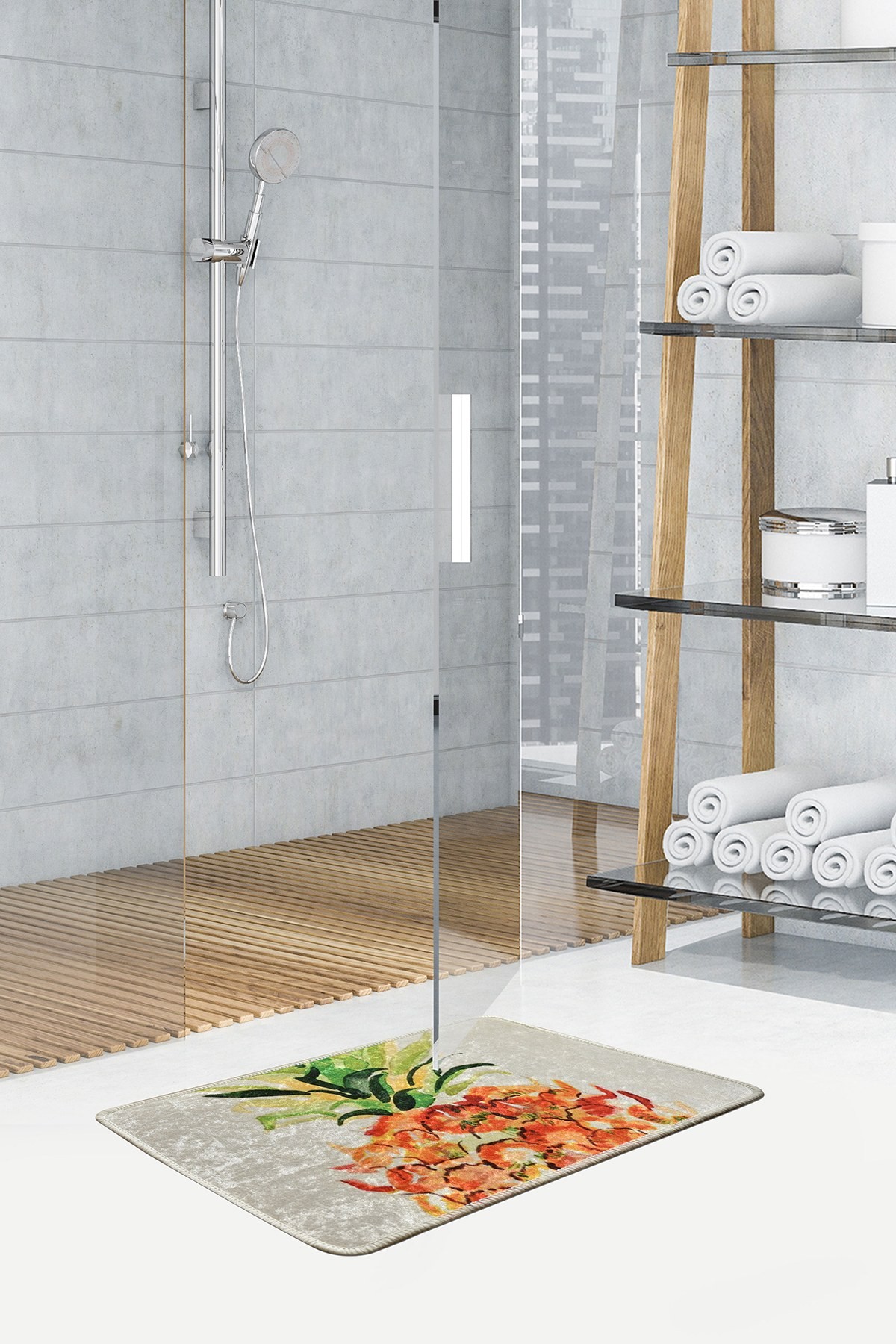 L'essentiel Maison тепих за бања 40x60cm Шарена