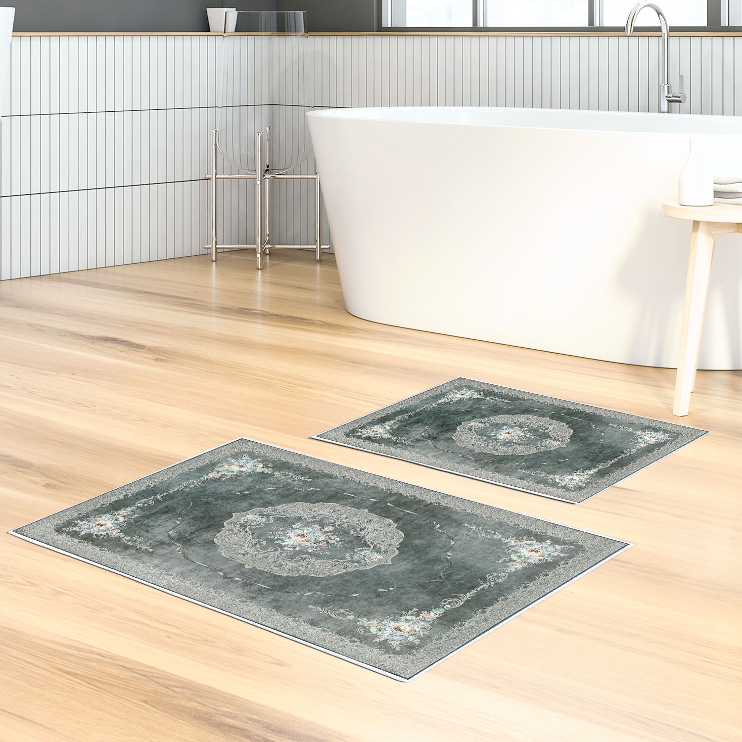 L'essentiel Maison Сет од 2 килими за бања Шарени