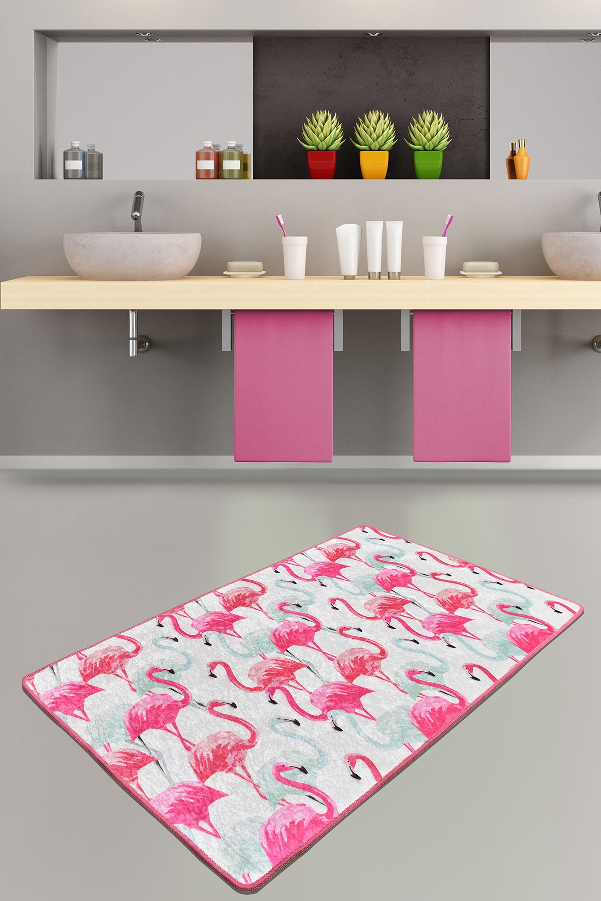 Простирка за бања L'essentiel Maison 80x120cm Шарена