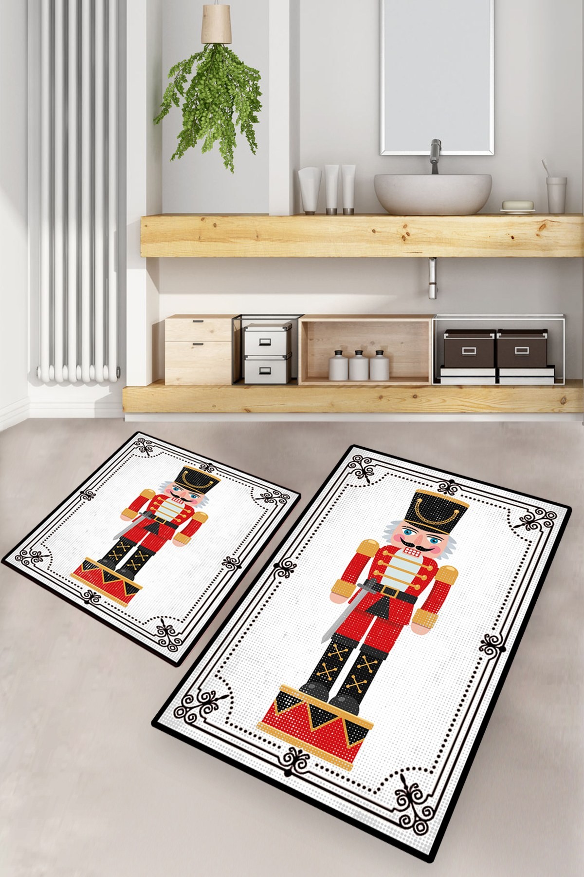 L'essentiel Maison Сет од 2 килими за бања Шарени