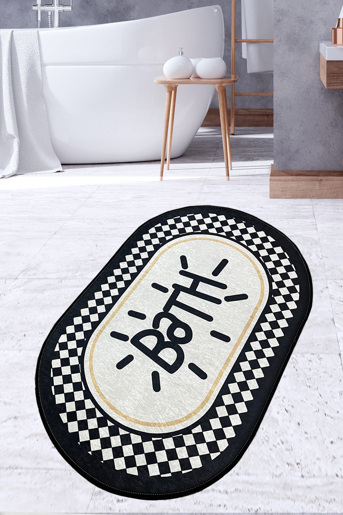 Простирка за бања L'essentiel Maison 70x120cm Шарена