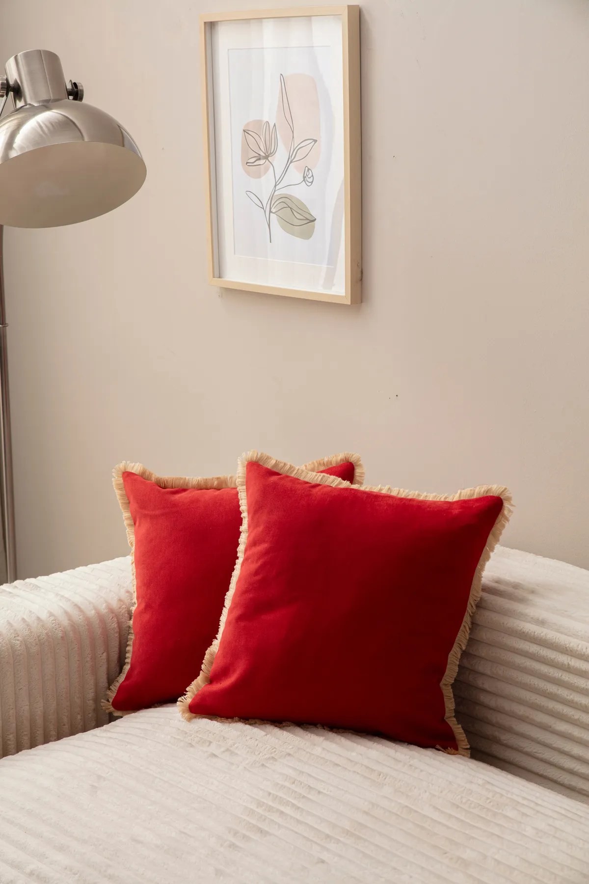 Комплет од 2 навлаки за перници Aberto Design 43x43 см црвена