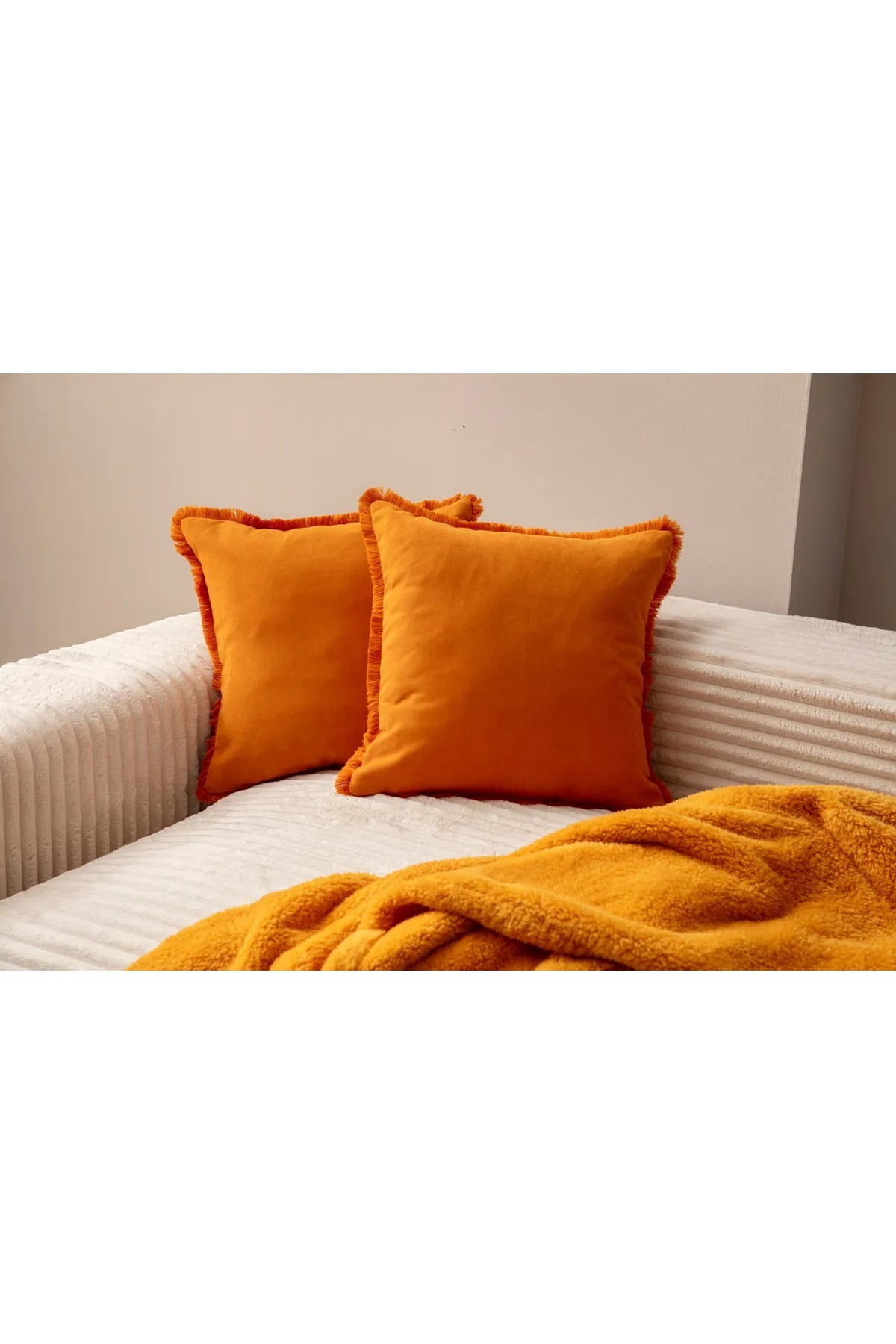 Комплет од 2 навлаки за перници Aberto Design 43x43 см портокалова