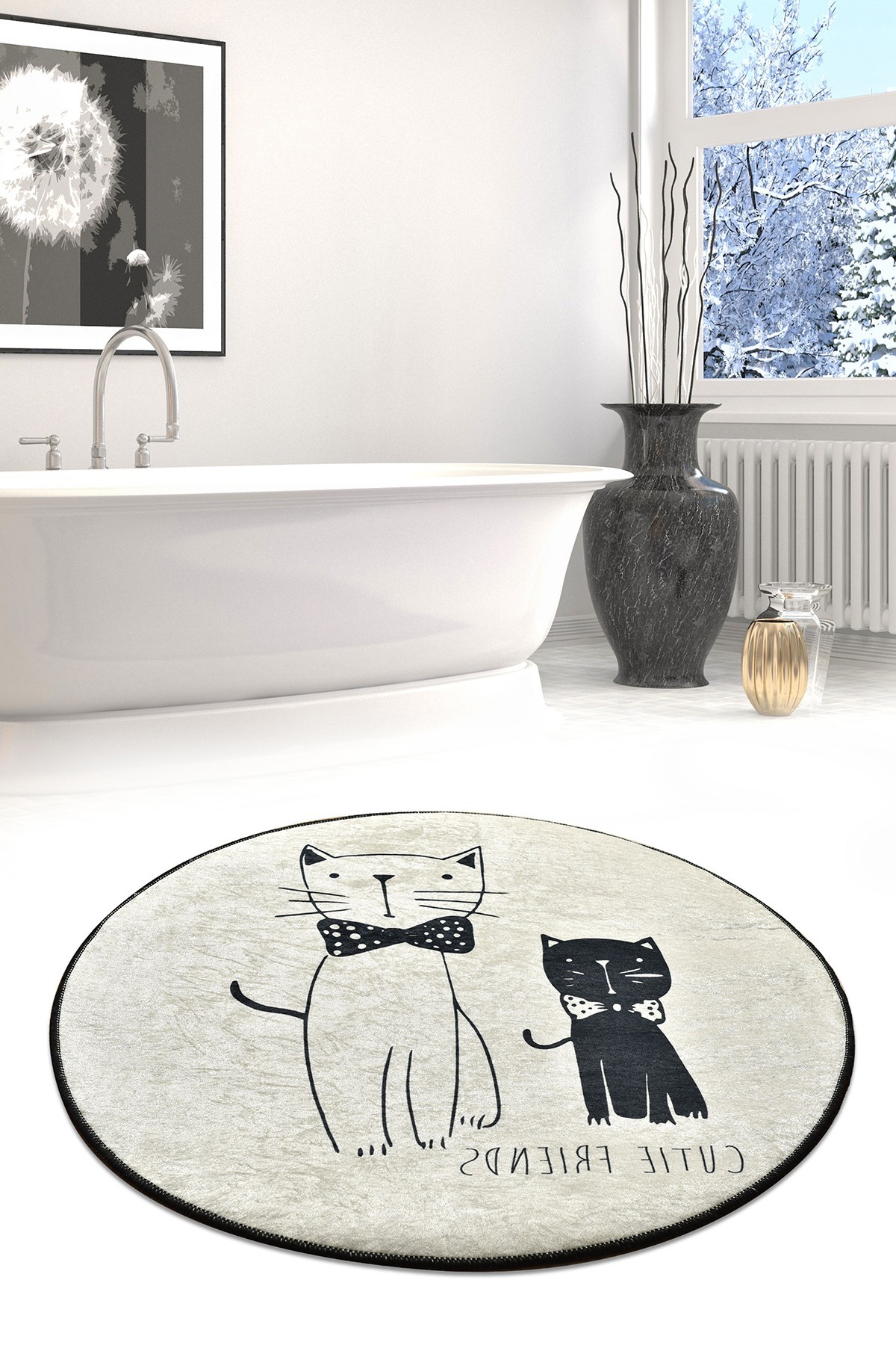 Простирка за бања L'essentiel Maison 100cm Шарена