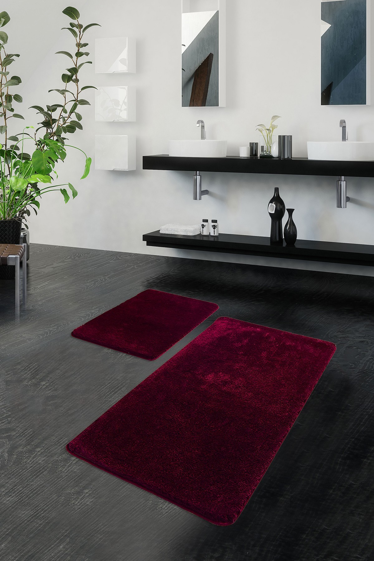 L'essentiel Maison Сет од 2 килими за бања Cherry