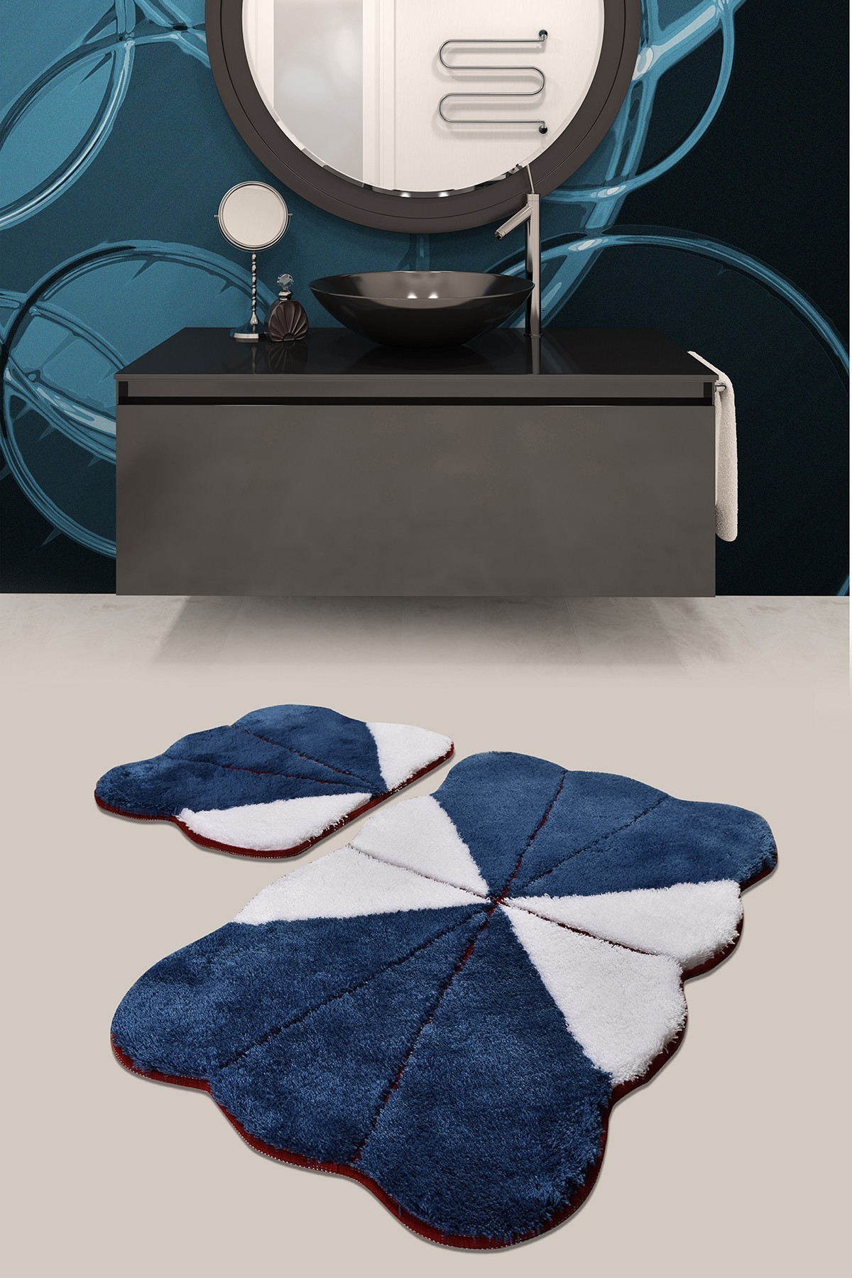 L'essentiel Maison Сет од 2 килими за бања Шарени