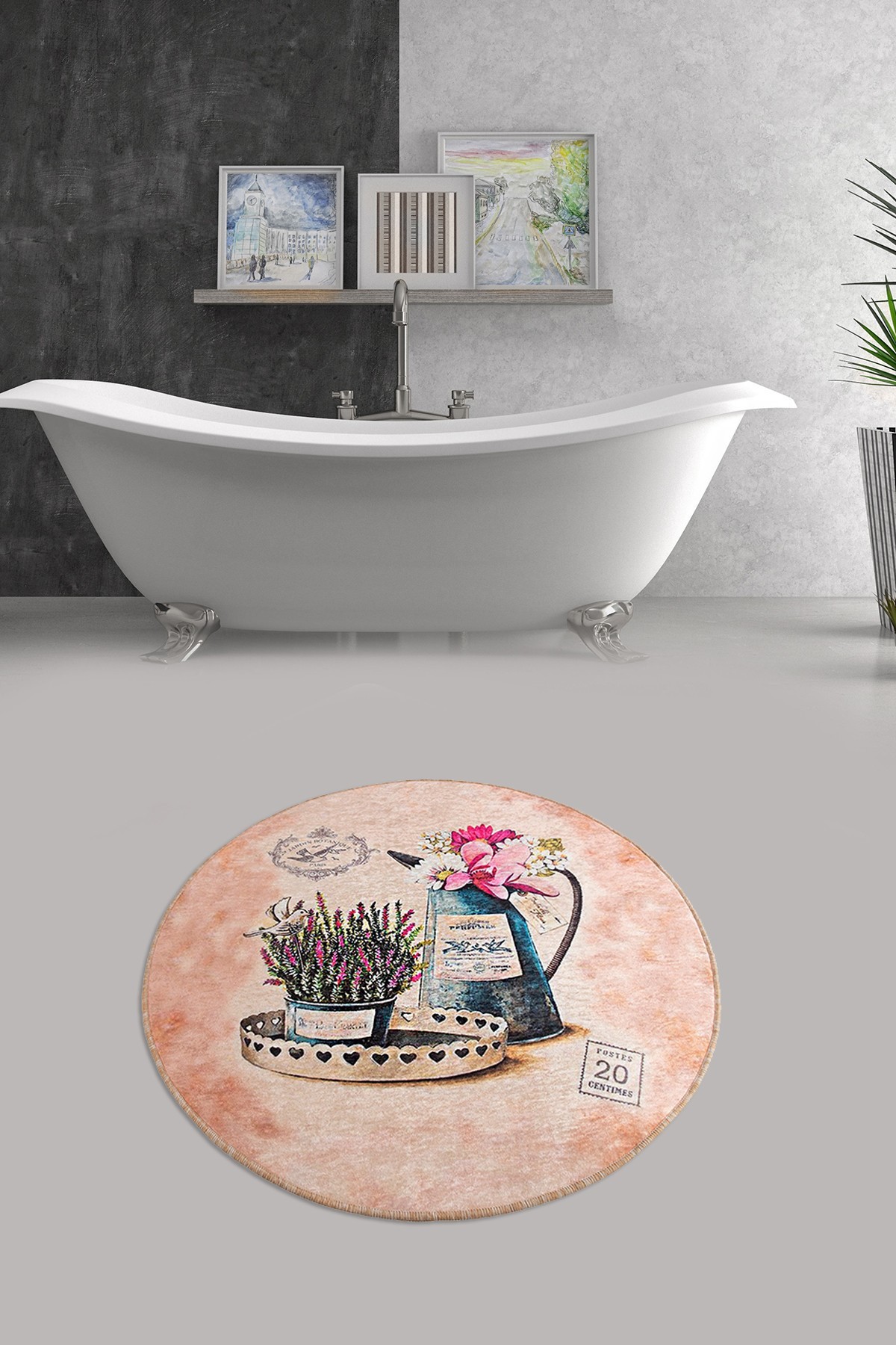 Простирка за бања L'essentiel Maison 100cm Шарена