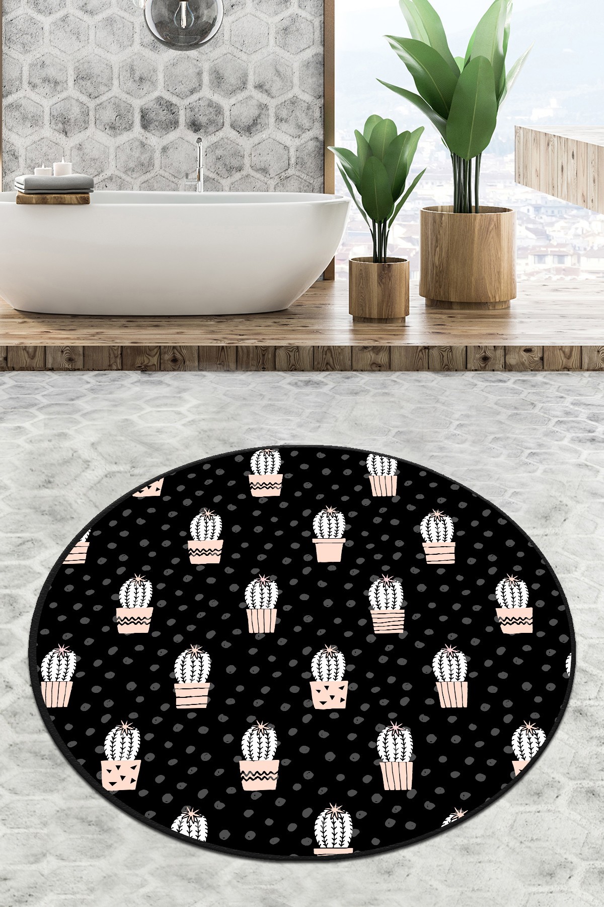 L'essentiel Maison тепих за бања 140cm Шарена