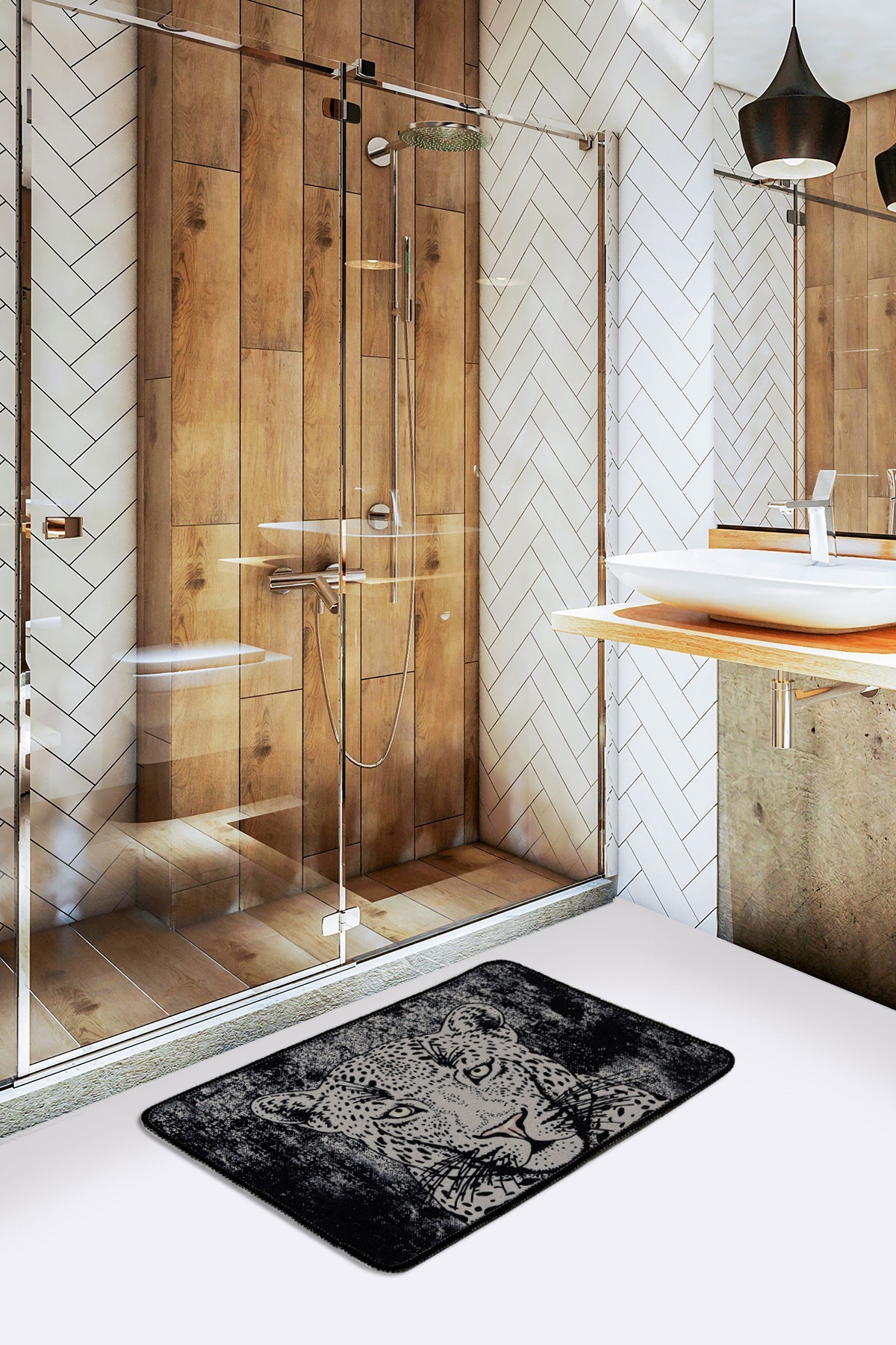 L'essentiel Maison тепих за бања 40x60cm Шарена