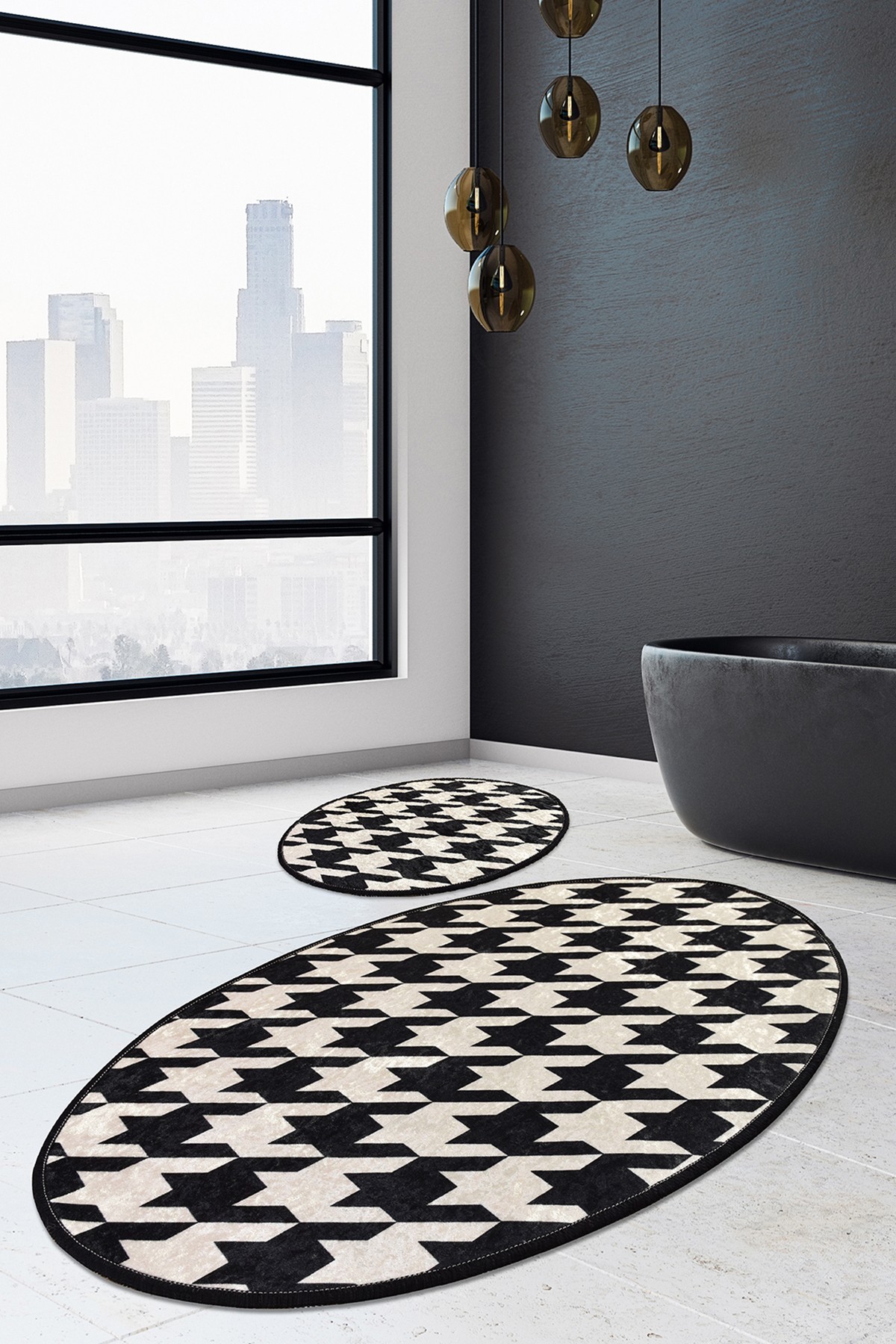 L'essentiel Maison Сет од 2 килими за бања Шарени