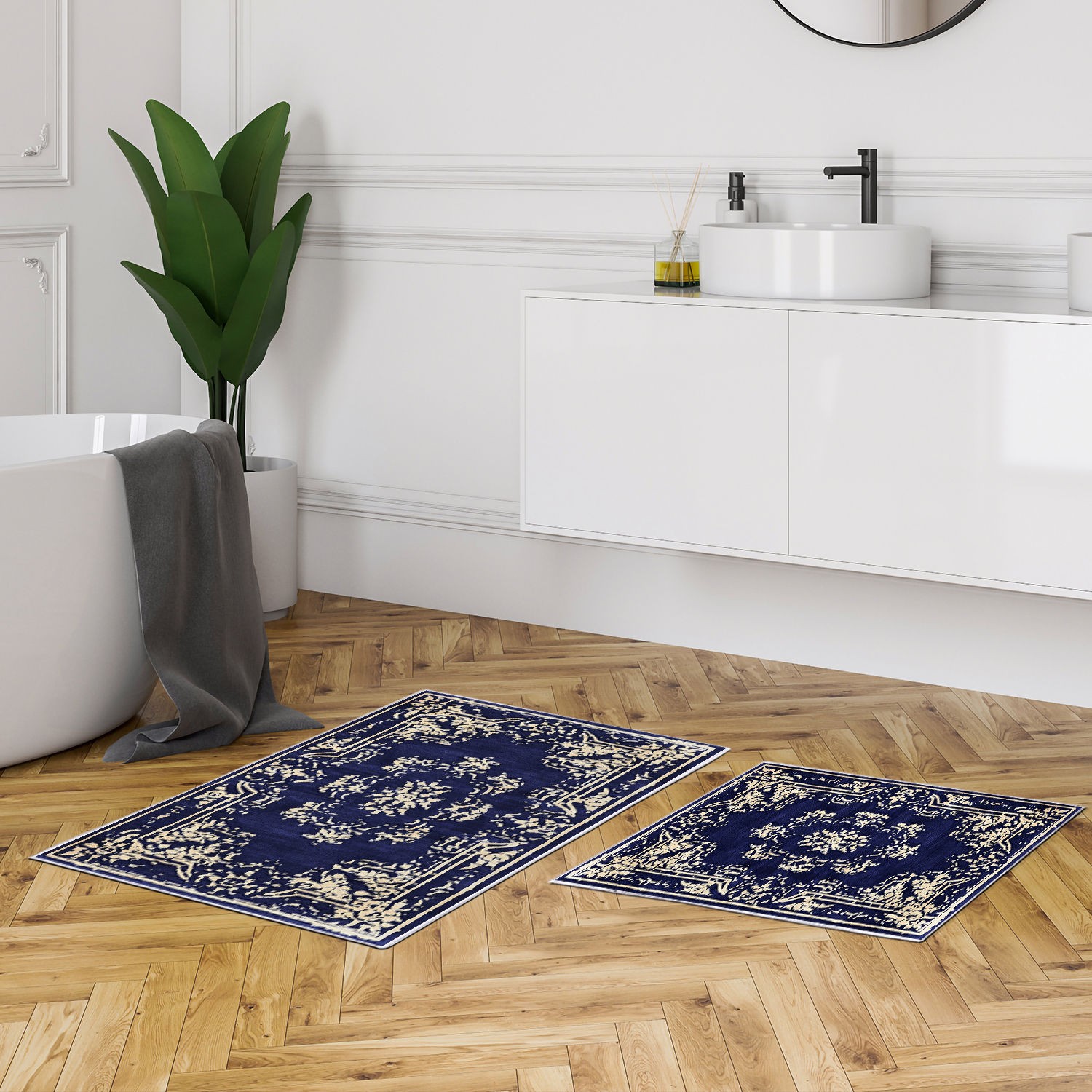 L'essentiel Maison Сет од 2 килими за бања Шарени