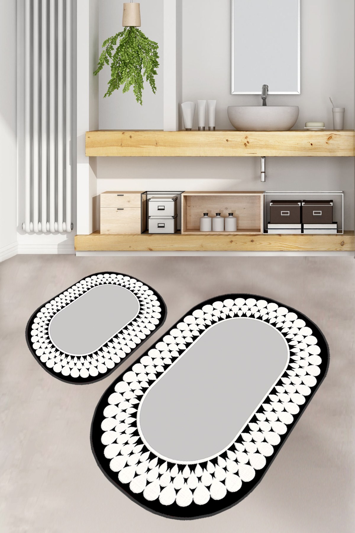 L'essentiel Maison Сет од 2 килими за бања Шарени