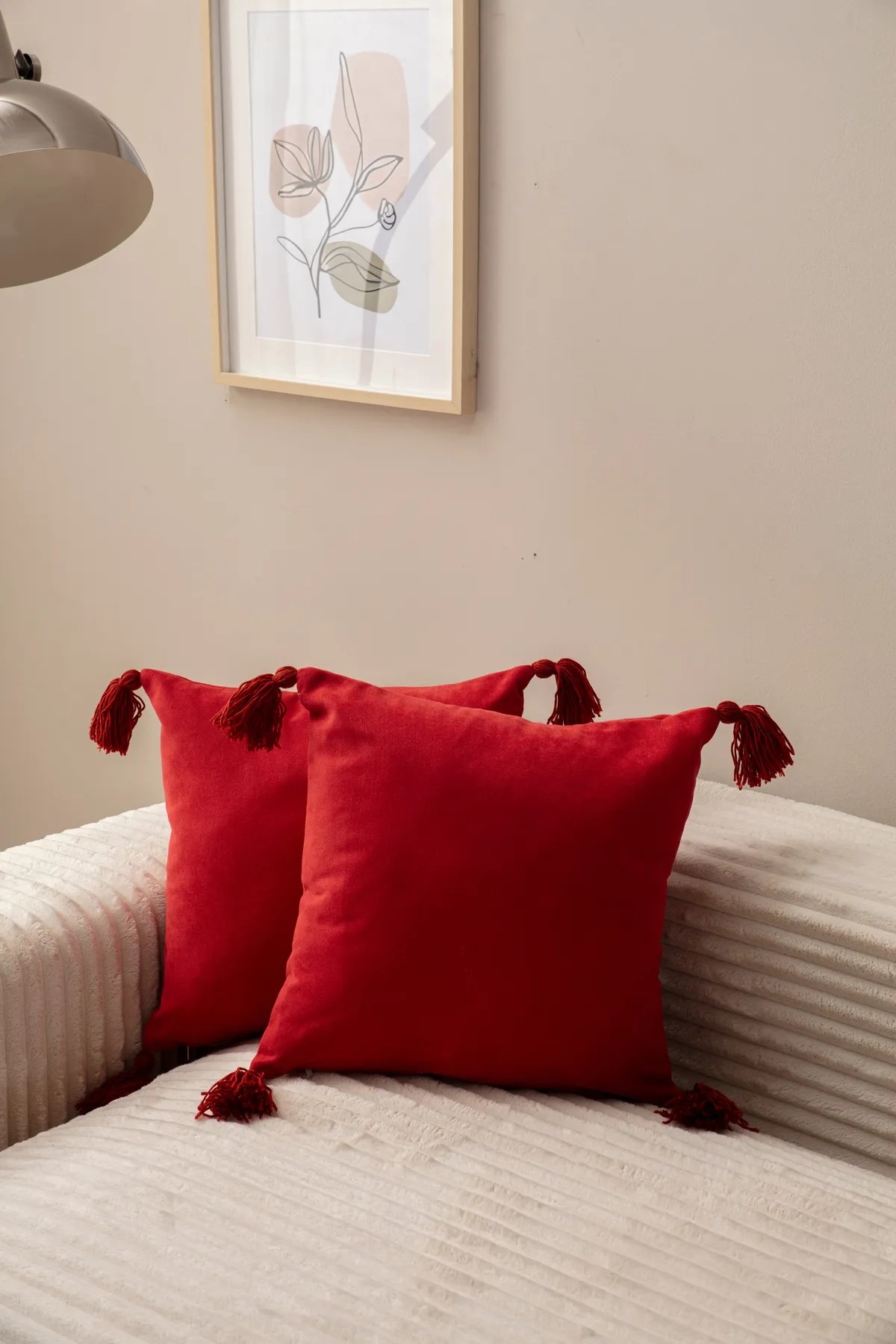 Комплет од 2 навлаки за перници Aberto Design 43x43cm црвена