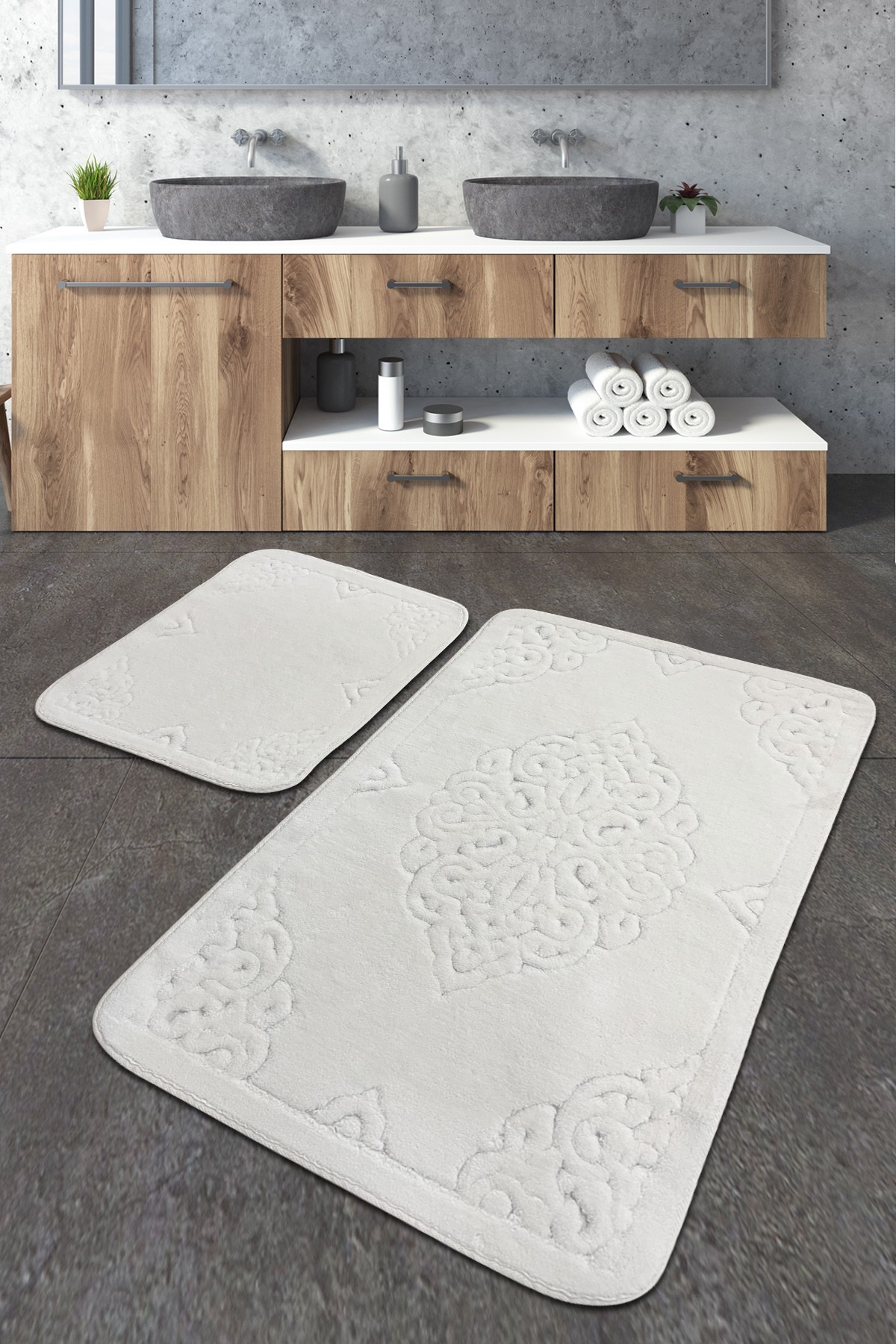 L'essentiel Maison Сет од 2 килими за бања Шарени