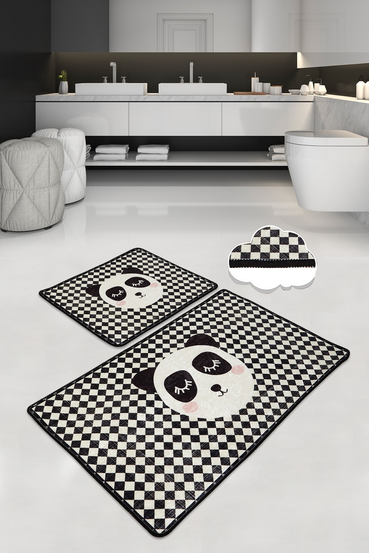 L'essentiel Maison Сет од 2 килими за бања Шарени