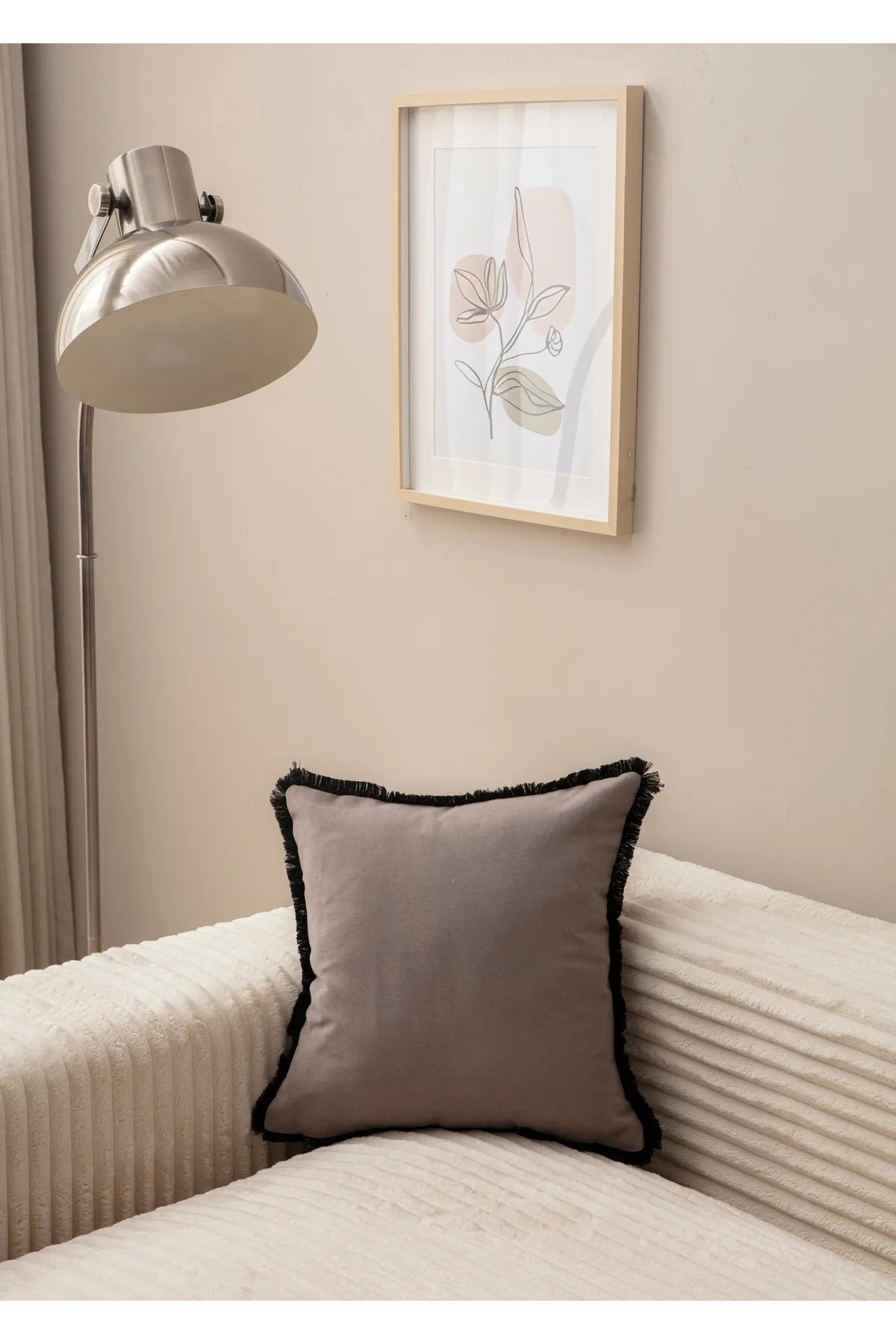 Навлака за перница Aberto Design 43x43cm сива