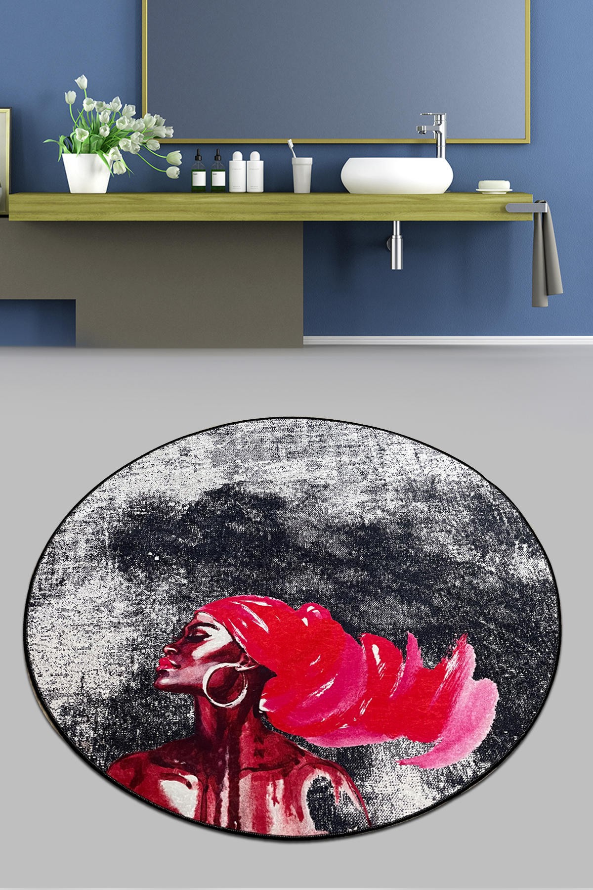 Простирка за бања L'essentiel Maison 80cm Шарена