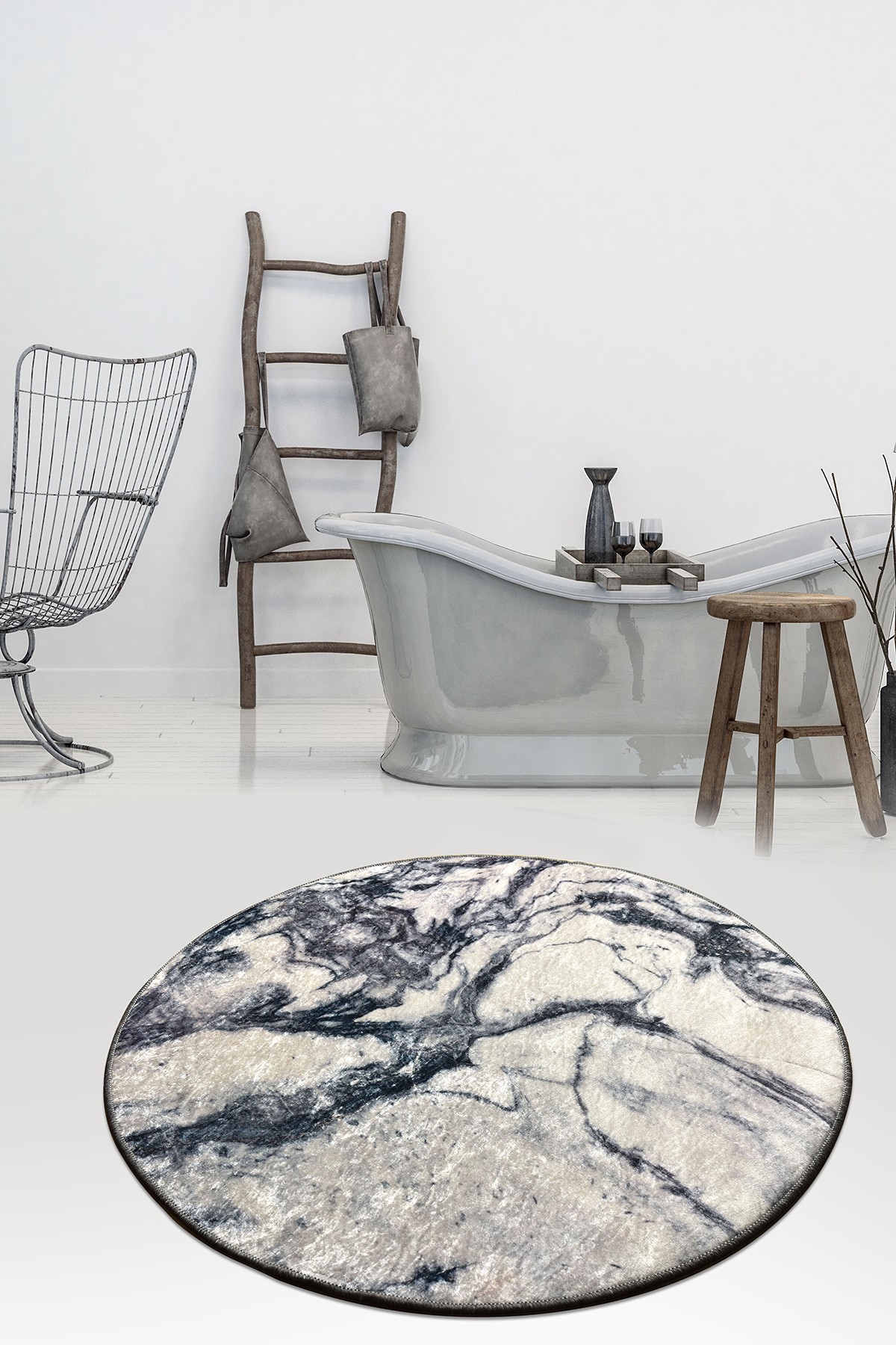 Простирка за бања L'essentiel Maison 100cm Шарена