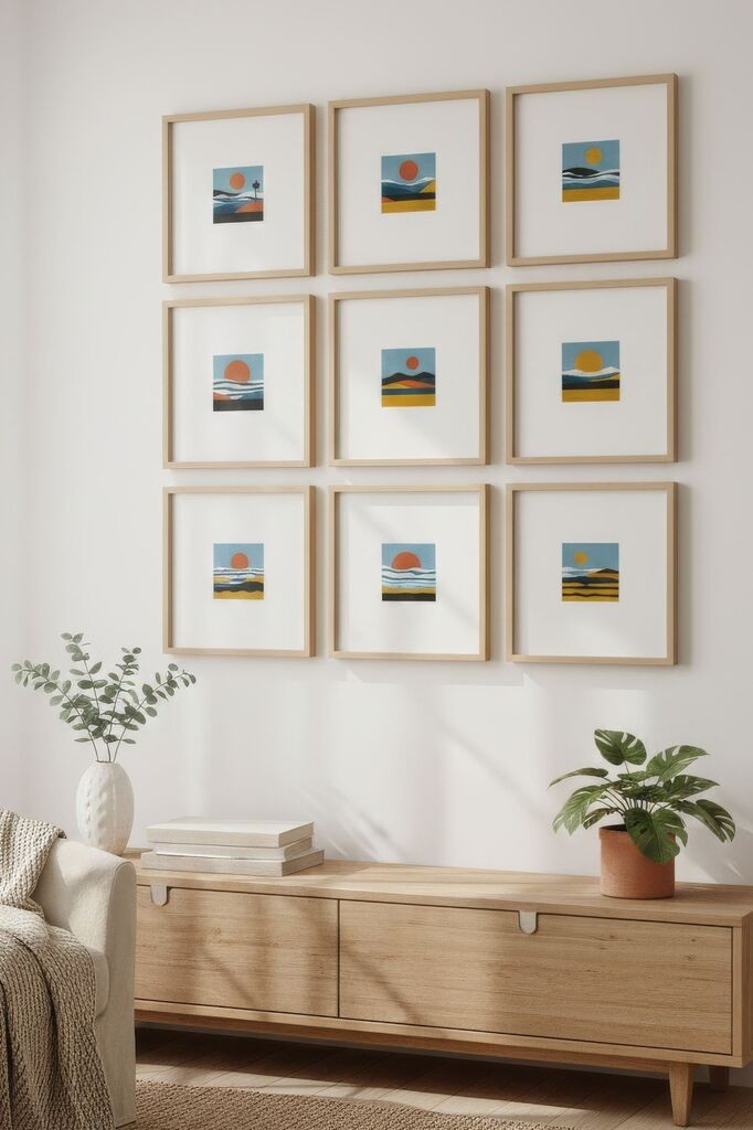 Wallxpert слика Huhu752, 30x30 см, 9 делови