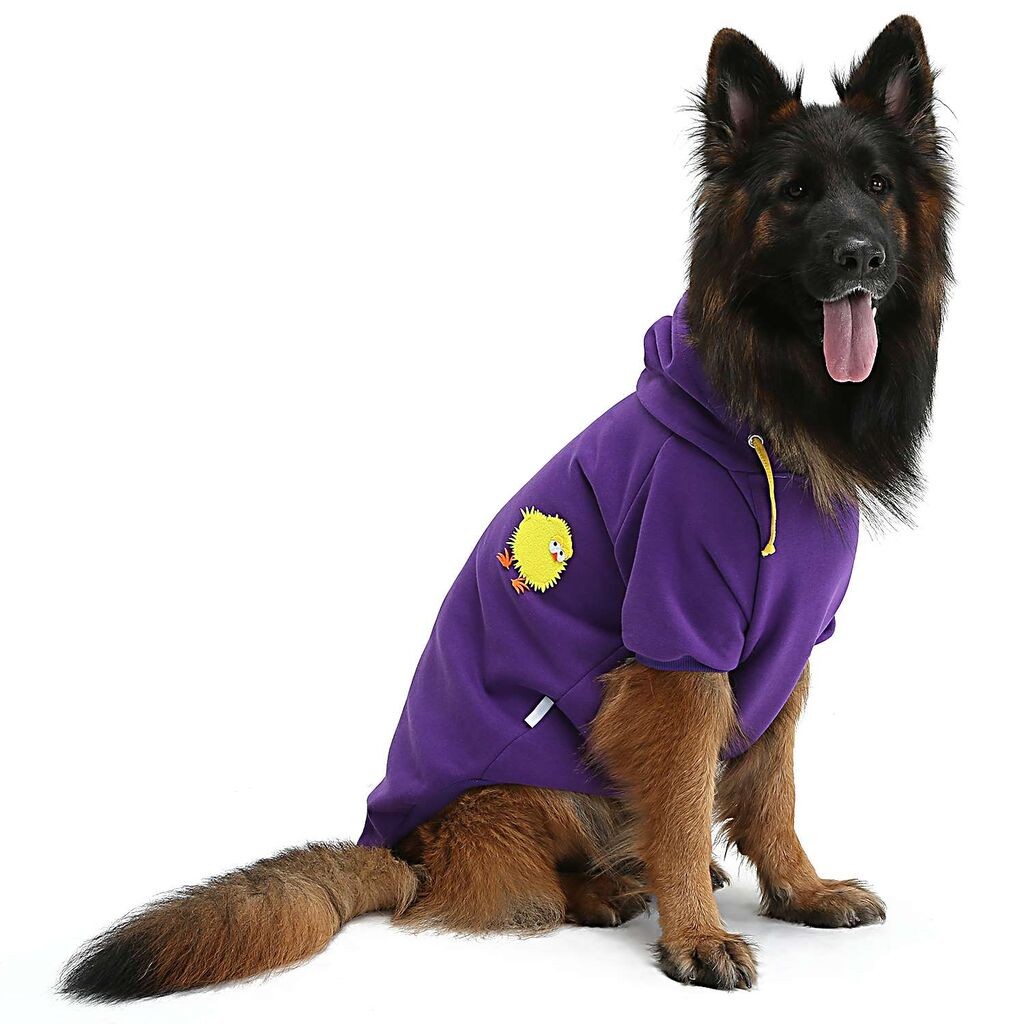Костум за шепи и мустаќи за кучиња Purplechicksweat, виолетова