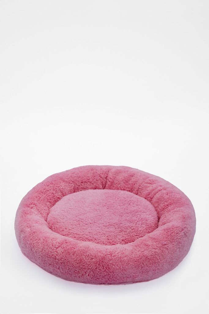 Кревет за миленичиња „Шепи и мустаќи" „Плашило", 47 × 47 × 10 см, розова