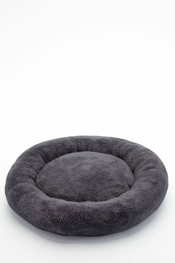 Кревет за миленичиња „Шепи и мустаќи" „Плашило", 75 × 75 × 18 см, антрацит