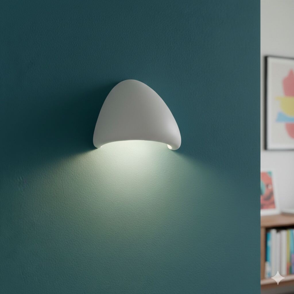 Opviq dzидна светилка LORE-M-LUNA, бела