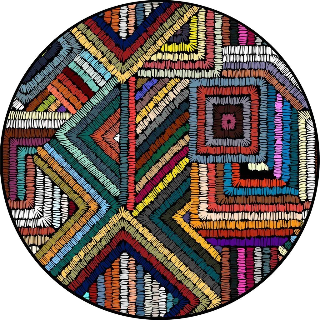 Conceptum Hypnose тепих CT-2183 Y, 180 cm, Шарена