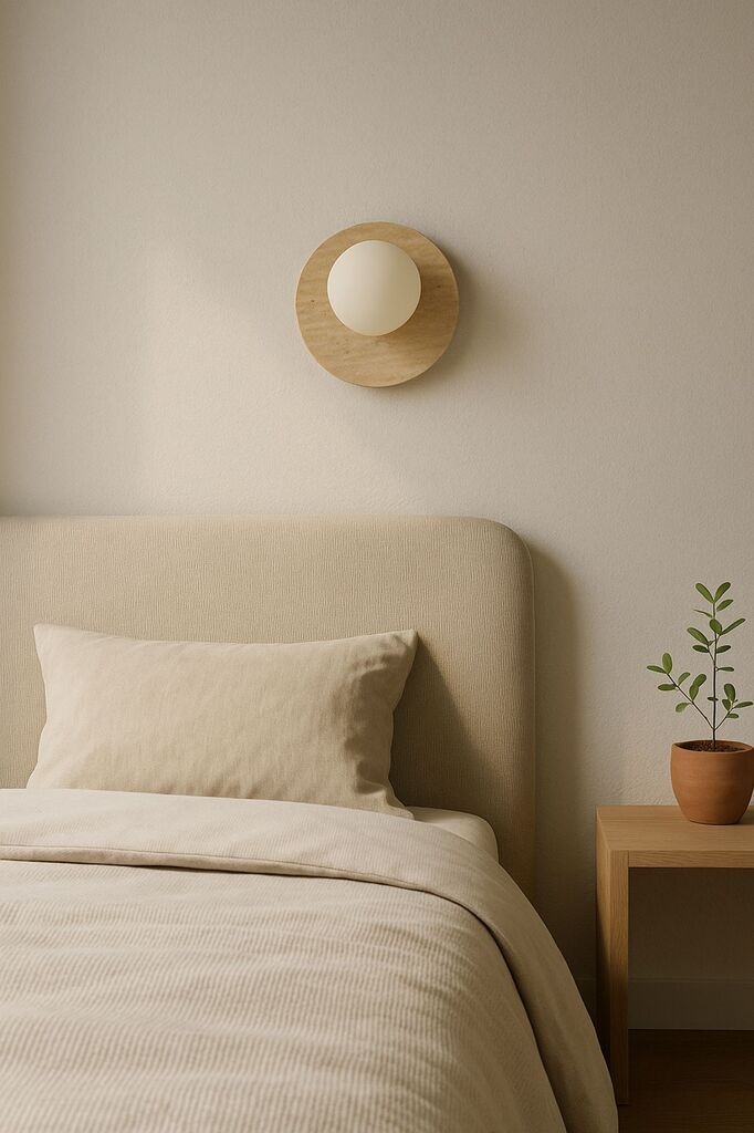 Dzидна светилка Opviq Tor-Look, кремаста