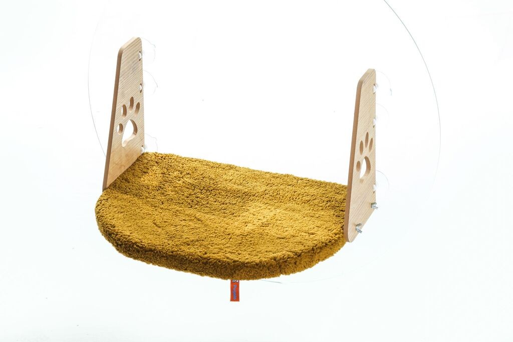 Кревет за мачки „Paws & Whiskers" за прозорец, 28 × 47 см, антрацит