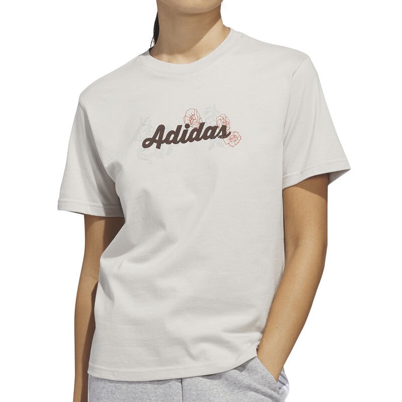 ADIDAS Женска Маица BEIGE WESTERN FLORALS GRAPHIC T-SHIRT, Беж