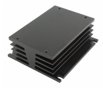 Alfa Electric Црн ладилник 105×75×40mm за 10–40A трофазен SSR AEI04-105B