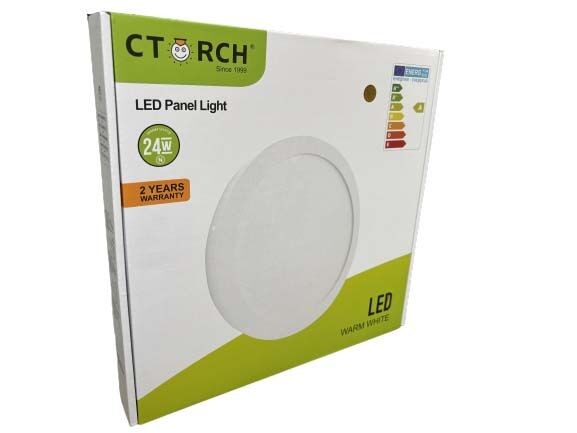 Alfa Electric ЛЕД панел надграден кружен 24W 3000K ЦТОРЧ