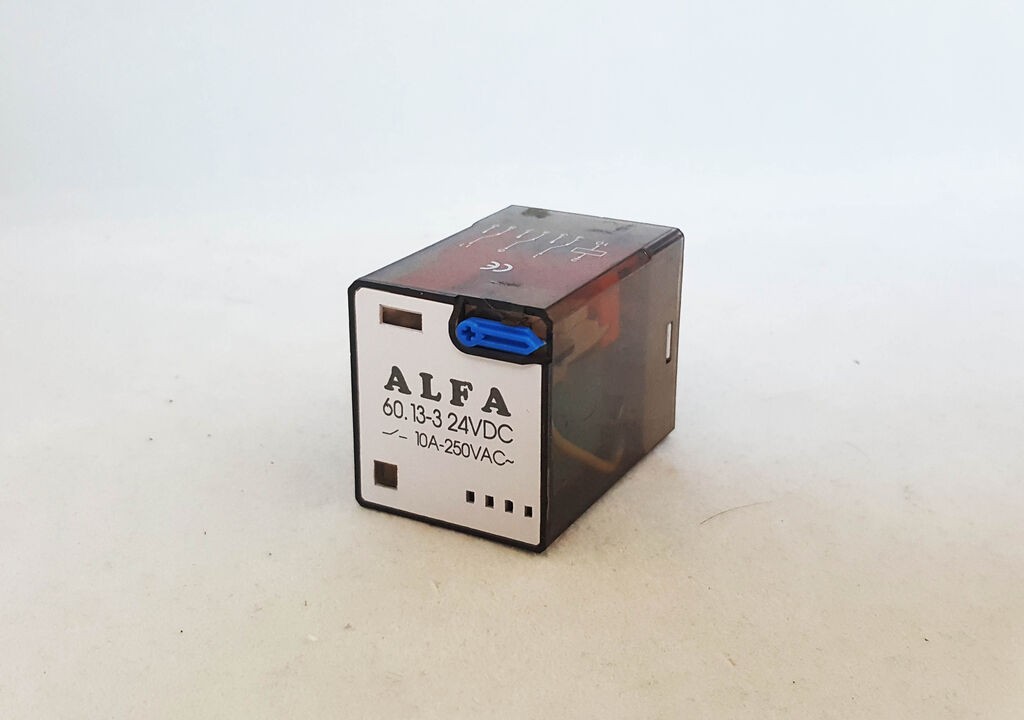 Alfa Electric Реле + подножје 24V DC 3×10A 11 пина кружно ALFA 60.13-3