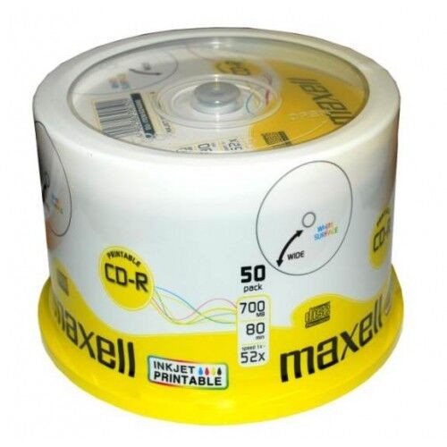 Maxell CD-R 700MB 52x spindle 50 printable