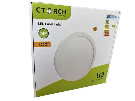 Alfa Electric ЛЕД панел надграден кружен 24W бела боја