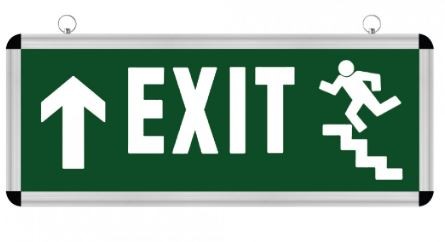 Horoz Панично светло со ознака "Излез (Горе)" 084-020-0002