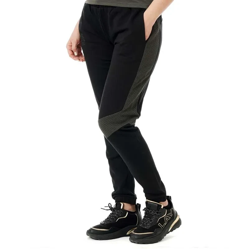 Женски тренерки Kappa со логото на Grail, црни