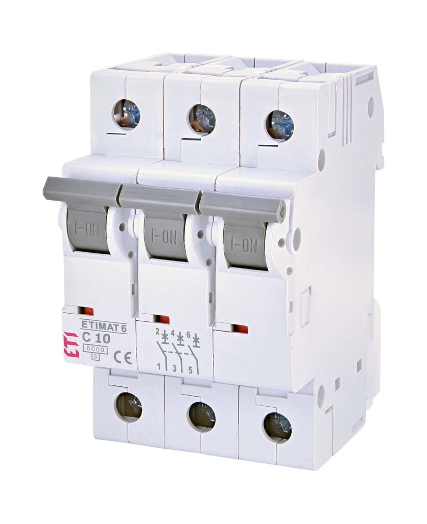 ETI Автоматски осигурач 3П C 10A 6kA