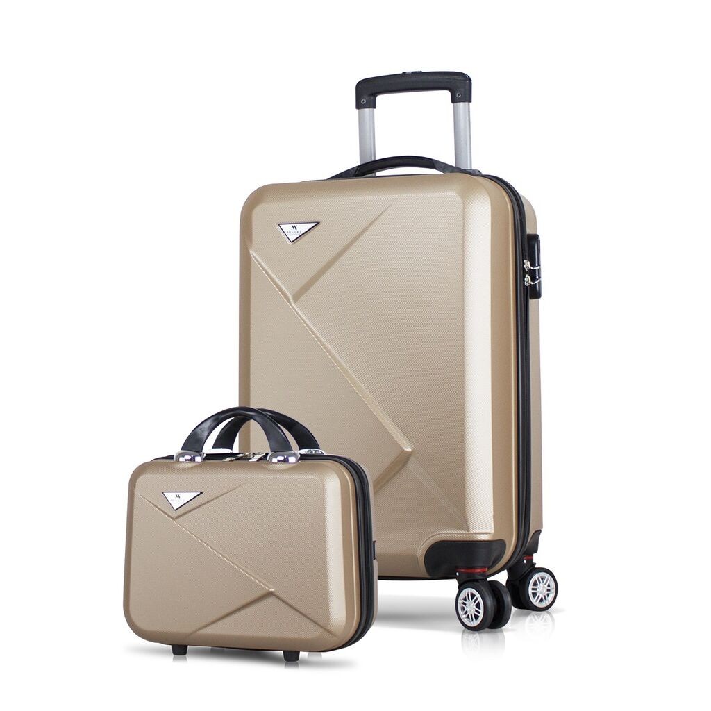 Комплет куфери MyValice 8275, 2 дела, златна боја