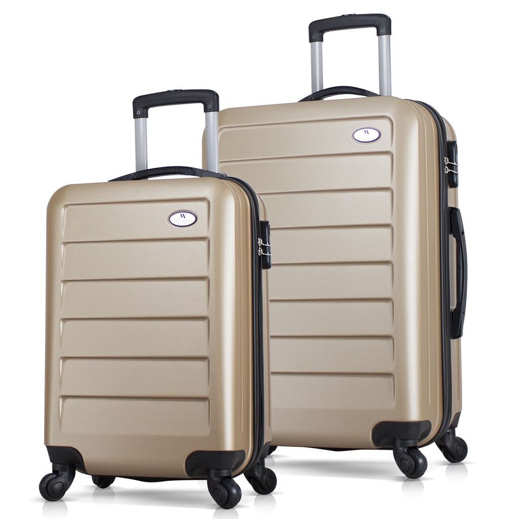 Комплет куфери MyValice 6370, 2 дела, златна боја