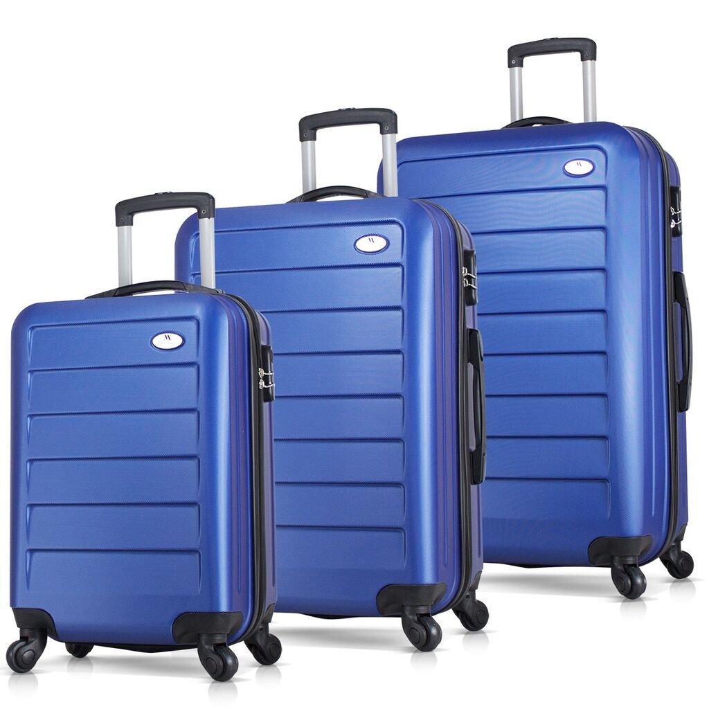 Комплет куфери MyValice 6264, 3 дела, сина