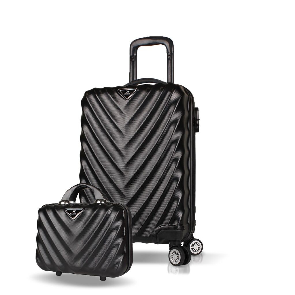 Комплет куфери MyValice 7347, 2 дела, црна