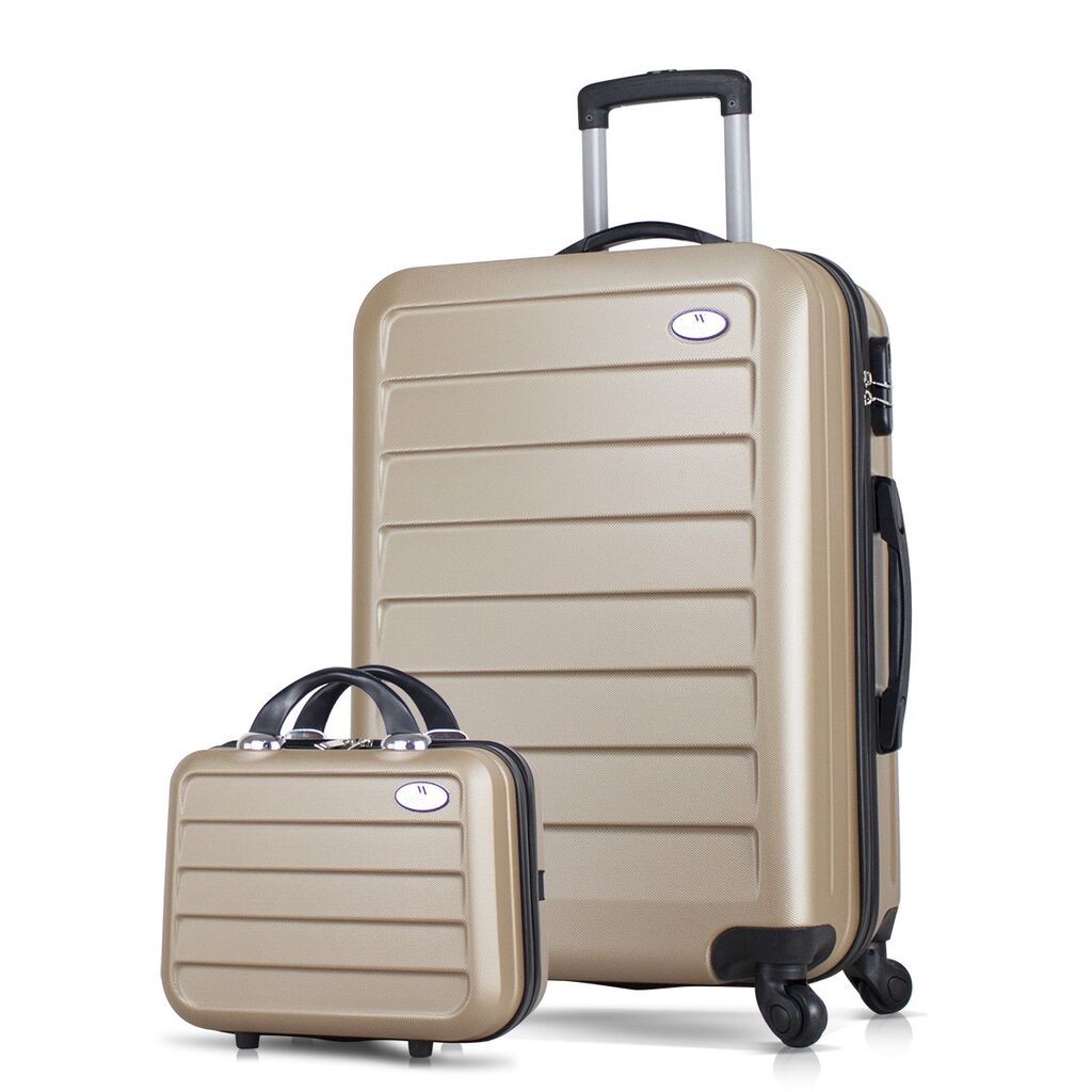 Комплет куфери MyValice 8510, 2 дела, златна боја